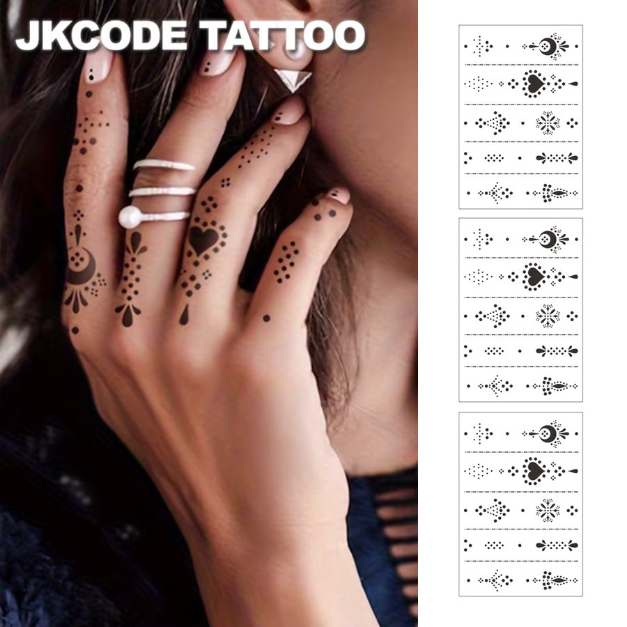 JKCODE TATTOO Temporäre Tattoo-Aufkleber, Damen - Bild 2