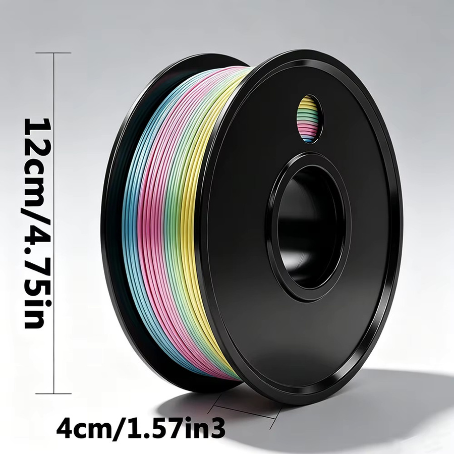 3D Maliang PLA Seide Filament Set in Regenbogen Macaron und Regenbogen Universum, 1,75 mm, 2 x 250 g - Bild 2