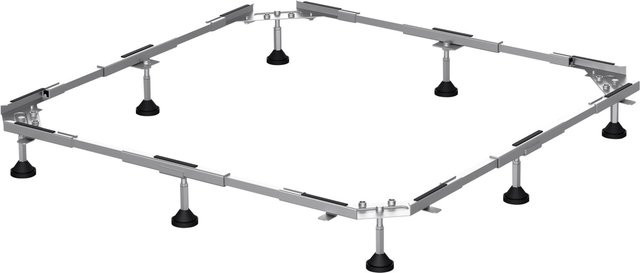 Bette Fuß-System für Steel Duschwannen, Farbe: Silber, B/T: 140 x 100 cm - Bild 1