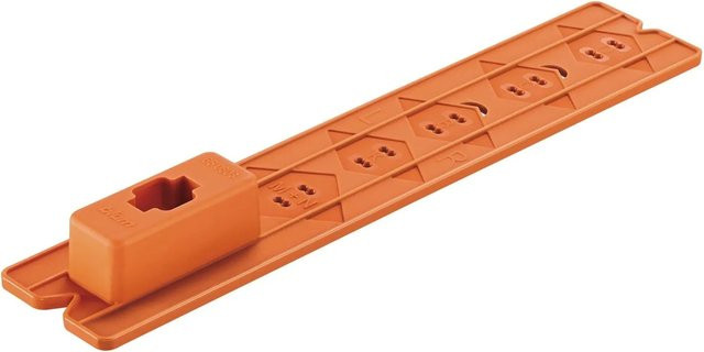 Blum Bohrlehre Cabloxx für Schließkasten Tandembox aus Kunststoff in Orange - Bild 1