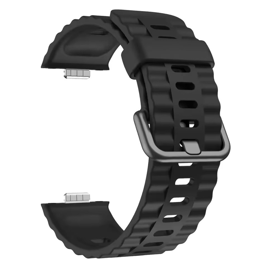 Mptionx Uhrenarmband Silikon, Schwarz, Huawei Watch Fit 4 Pro, Fit 4, Fit 3 - Bild 3