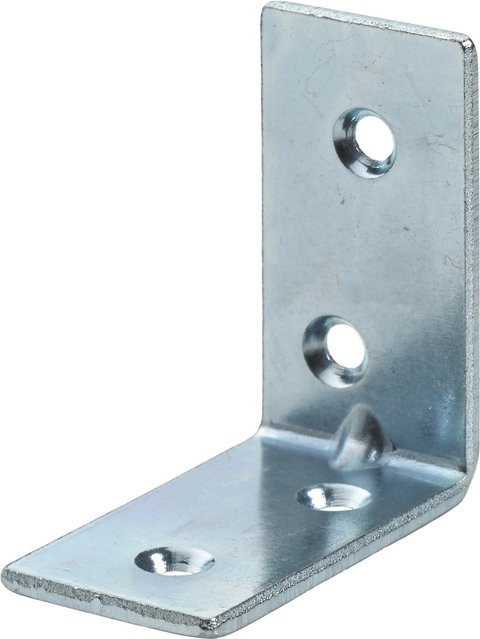 Hettich Stuhlwinkel aus verzinktem Stahl in Silber, 8 Stück, B/T/H: 40 x 40 x 15 mm - Bild 1