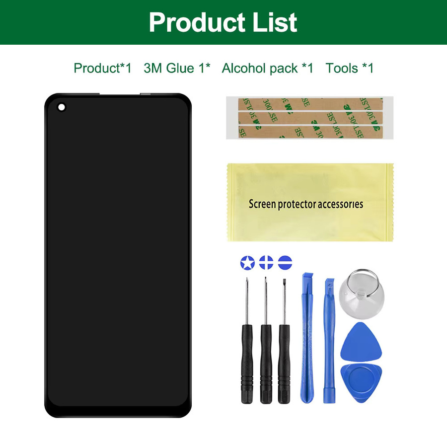 OPPO Reno8 Lite LCD Display Touchscreen Digitizer Montage in Schwarz (AMOLED/TFT) für CPH2343 - Bild 4