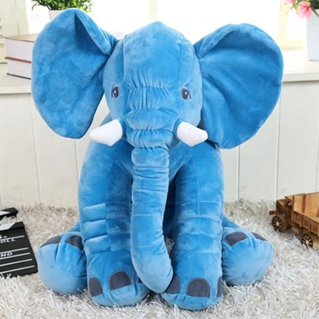 Elefant Plüschkissen, Stofftier, Blau, ab 3 Jahre - Bild 1