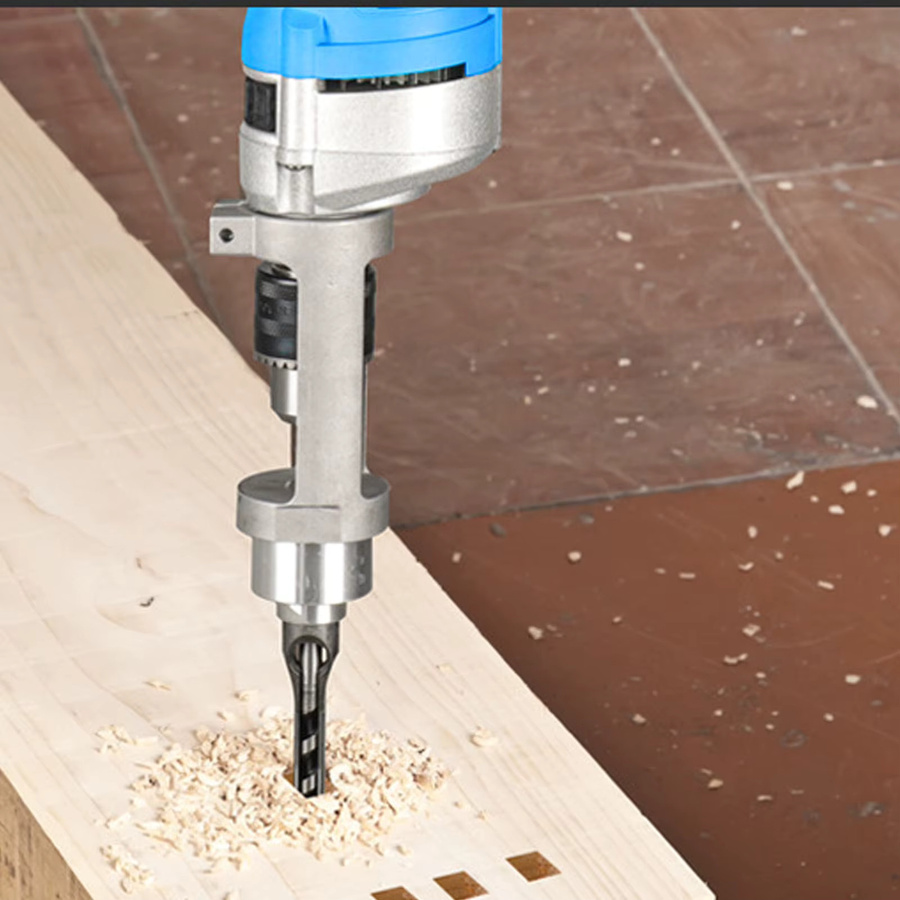 VGEBY Fixierhalterung für Quadratlochbohrer aus Aluminiumlegierung in Silber - Bild 2
