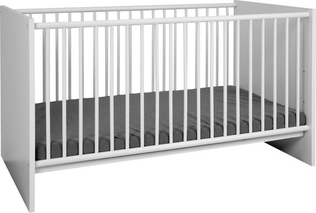 HTI-Living Babybett Lilly modern in Weiß mit abnehmbarem Seitengitter B/T: 120 x 60 cm - Bild 1