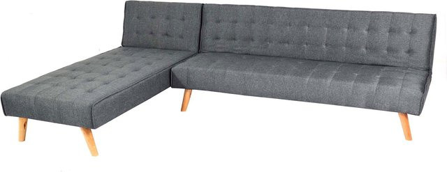 MCW Ecksofa K38 in Dunkelgrau mit Schlaffunktion und Massivholzrahmen, reversibel, Breite: 256 cm, Tiefe: 176 cm, Höhe: 75 cm - Bild 1