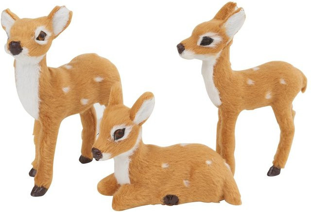 VBS Reh Konin Tischdeko Braun für Weihnachten - Bild 1