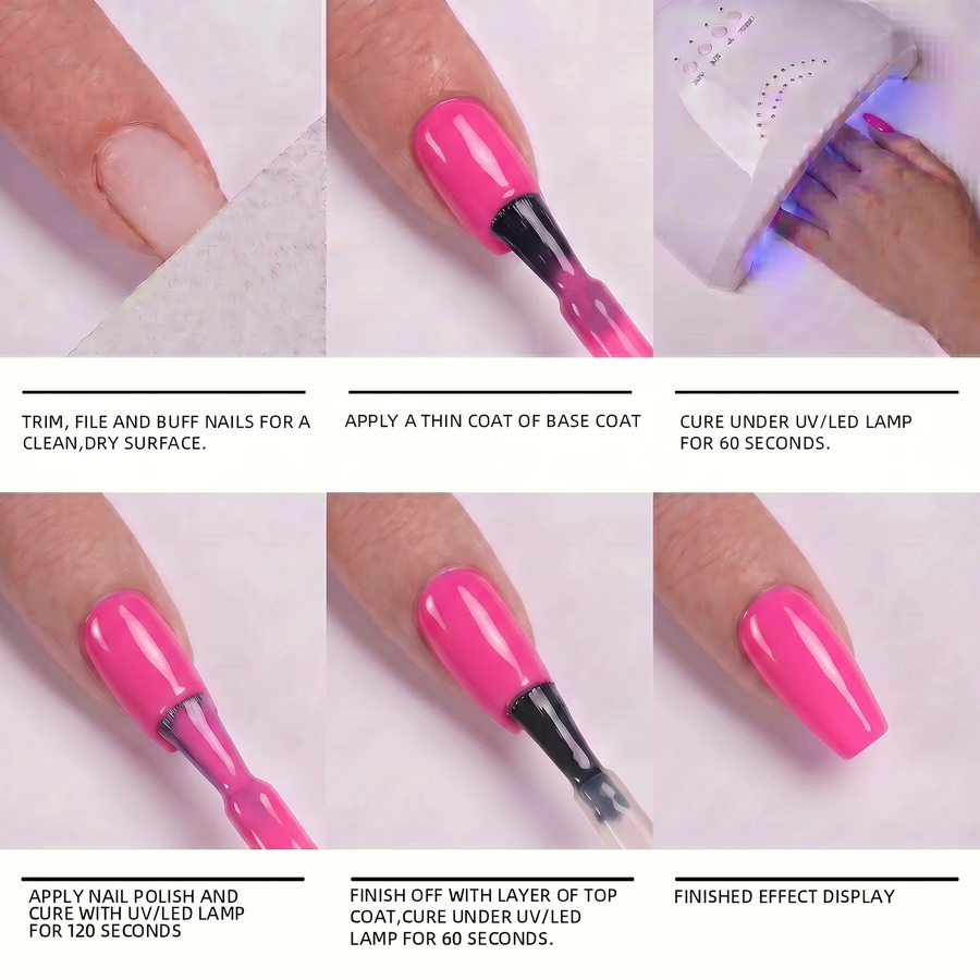 Visuatia Gel-Nagellack, Rosa, Glänzend, Unisex - Bild 4