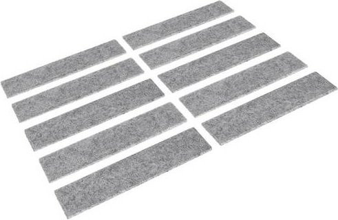 BERNSTEIN Tools for Electronics Filzaufkleber Grau B/H/T: 150 x 25 x 2,5 mm - Bild 1