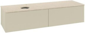 V&B Waschtischunterschrank Antao ohne Frontstruktur in Grau lackiert, B/T: 160 x 50 cm - Bild 1