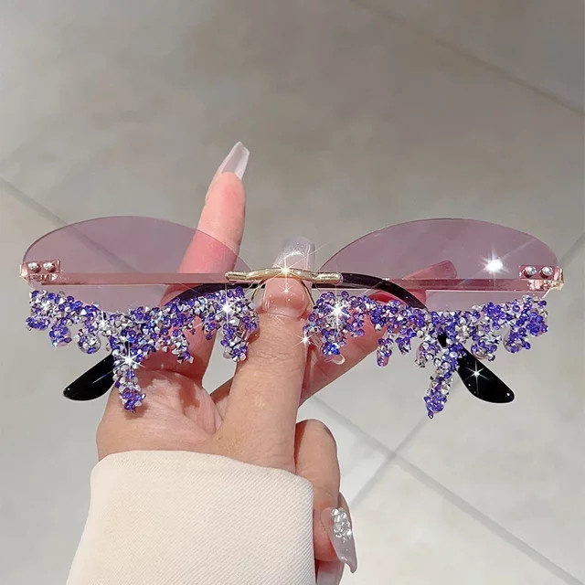 KAMMPT Sonnenbrille randlos, Cat-Eye, Metall, Damen - Bild 1