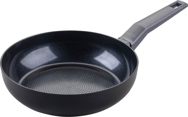 Fackelmann Wokpfanne Statement aus Keramik und Aluminium in Schwarz/Grau, Durchmesser: 24 cm - Bild 1