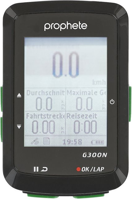 Prophete GPS Fahrradcomputer mit 13 Funktionen in Schwarz - Bild 1