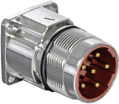 Intercontec Industriesteckverbinder M23 Serie 923 Leistungssteckverbinder aus Metall in Silber BEGA116MR14000200C00 - Bild 1