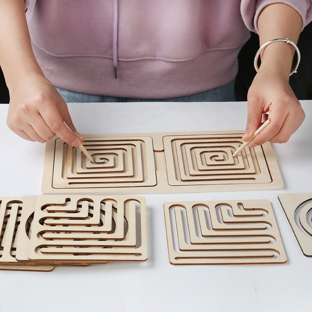 Lee's Sharing Kinder Links Rechts Gehirn Puzzle, Holz, Pädagogisches Spielzeug - Bild 1