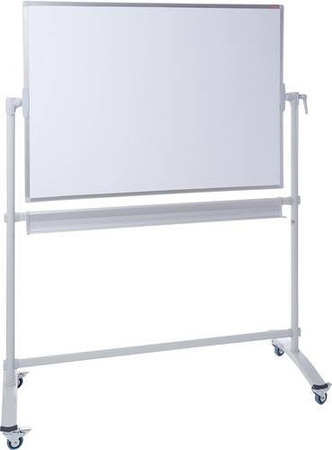 Dahle Mobiles Whiteboard BASIC Weiß lackiert, beidseitig nutzbar, inkl. Ablageschale und Rollensatz, B: 150 cm, H: 100 cm