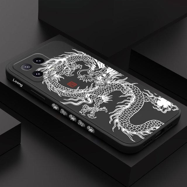 Dragon Wings Fly Flüssigsilikonhülle für Xiaomi Mi 15T 14 14T 13 13T 12 12X 12T 12S 11 11T 10 10T 9 9T Pro Lite in Schwarz - Bild 1