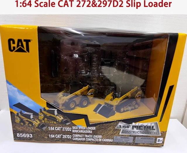 DM Diecast CAT 272 & 297D2 Slip Loader, Modellauto, 1:64 Maßstab, ab 8 Jahren - Bild 1