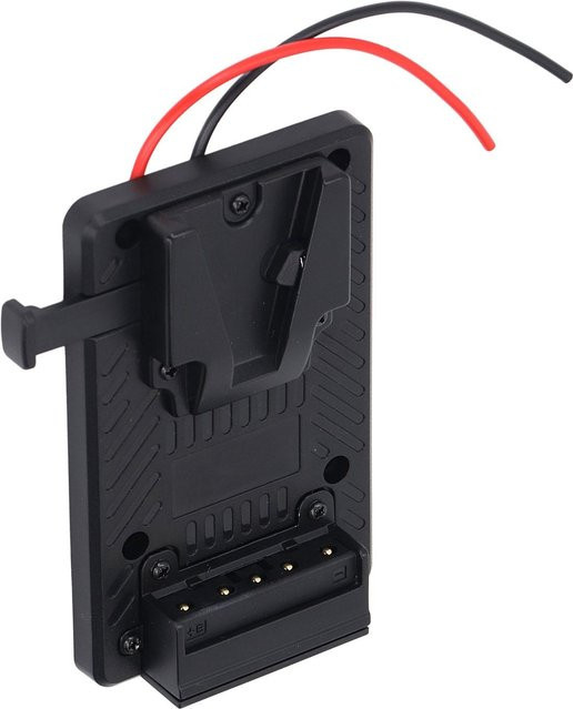 Koogeelife V-Mount Akkuplatte für Kamera und Video, V-Lock Montageplatte aus Zinklegierung und Kunststoff, Schwarz - Bild 1