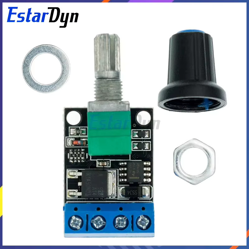 Estardyn PWM DC Motor Drehzahlregler und Spannungsregler 5V 12V 10A mit LED Dimmer - Bild 3
