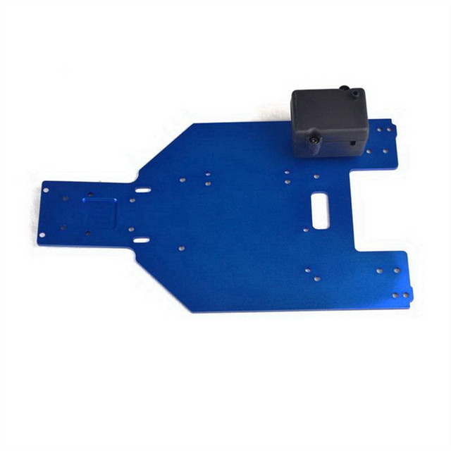 VRX Aluminiumlegierung Chassisplatte für RC Auto, Hinterachsdesign Wüstenkarte - Bild 1