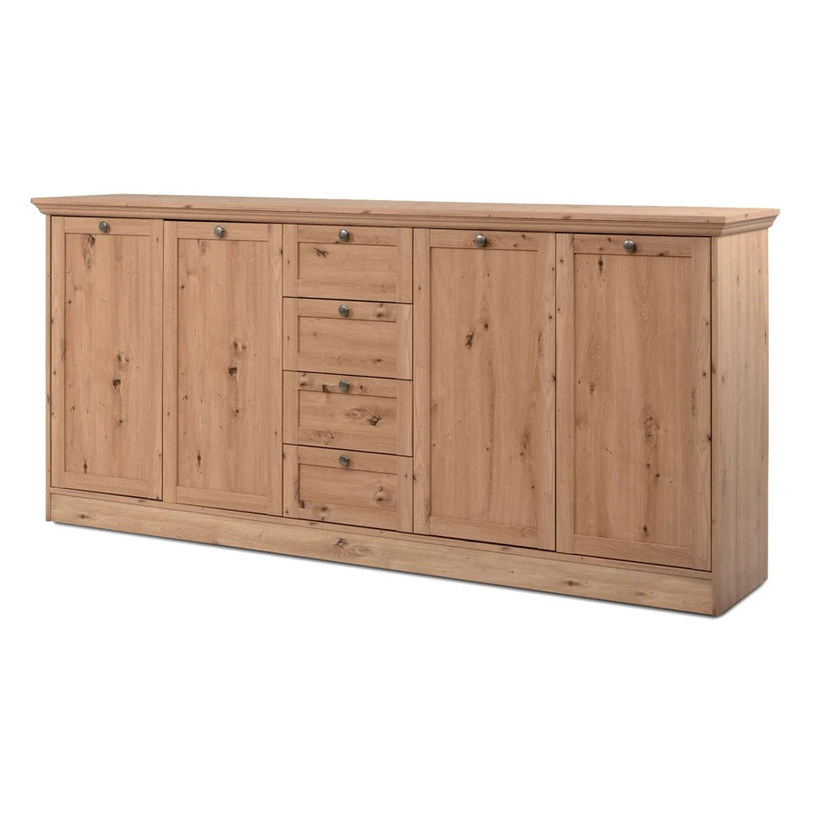 Furn.Design Sideboard Rubik aus Eiche Artisan in Braun mit viel Stauraum, Breite: 200 cm - Bild 2