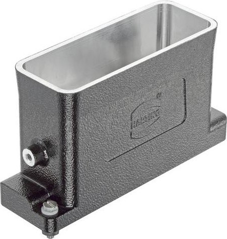 HARTING Tüllengehäuse 09 40 024 0455 09400240455 aus Aluminium in Schwarz - Bild 1