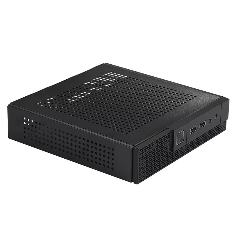 TFDP Mini-ITX HTPC Gehäuse für PC und Überwachungsserver in Schwarz - Bild 3