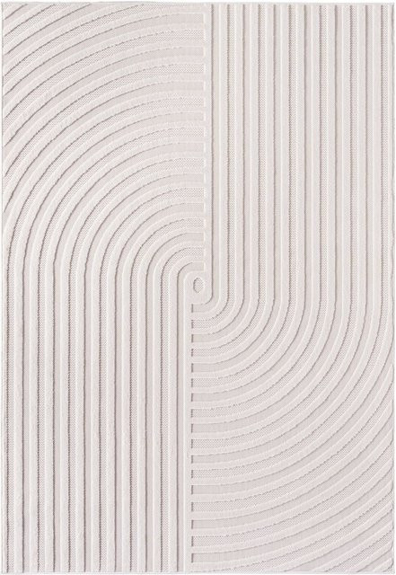 Ayyildiz Kurzflorteppich DOHA in Beige mit 3D-Optik, B/L: 120 x 170 cm - Bild 1