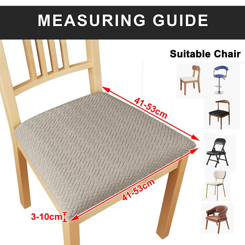 Lellen Jacquard-Stuhlbezug in modernem Karomuster, wasserabweisender Stretch-Schonbezug aus Polyester und Elasthan für Esszimmerstühle - Bild 2