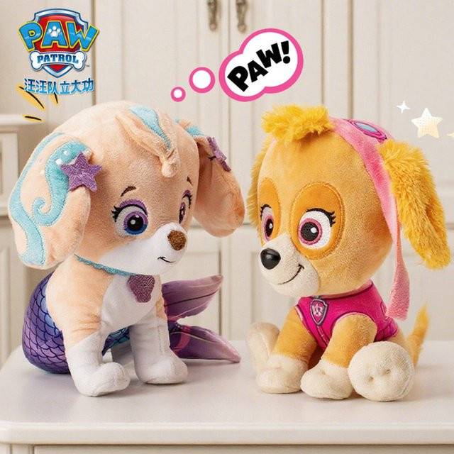 Paw Patrol Meerjungfrauenschwanz Plüschhund, Kuscheltier, Einzelfigur - Bild 1