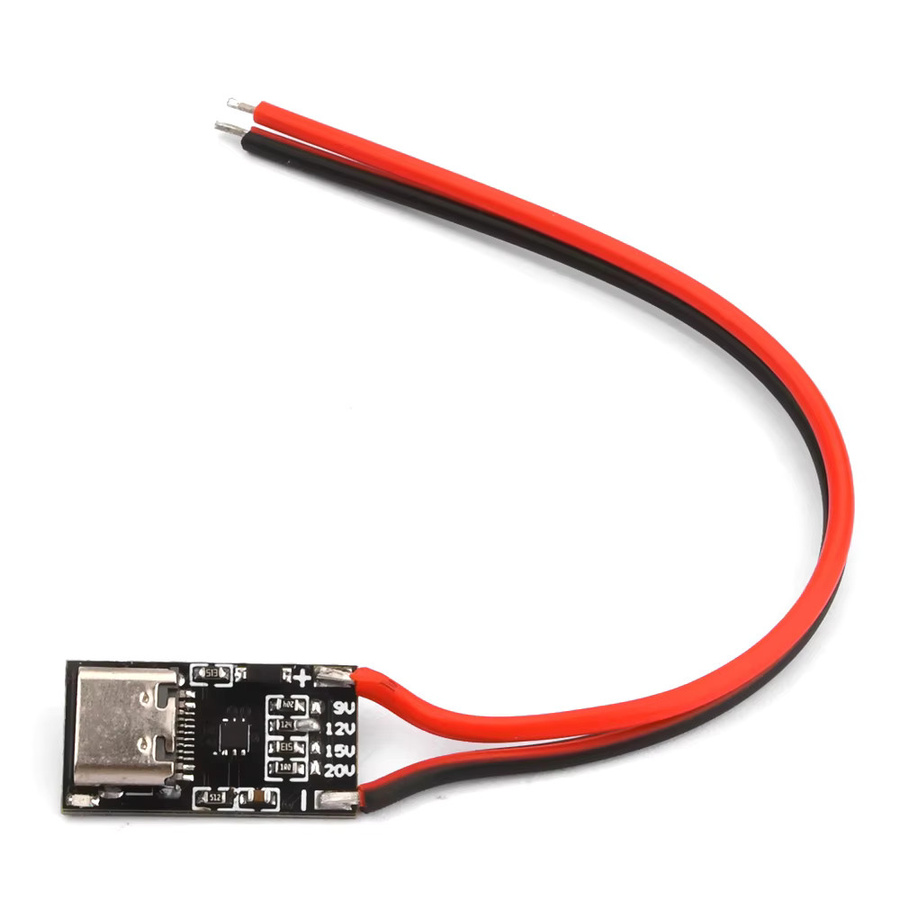 diymore USB-C PD Trigger Board Schnelllademodul Typ C auf 9V 12V Boost-Modul Schwarz - Bild 3