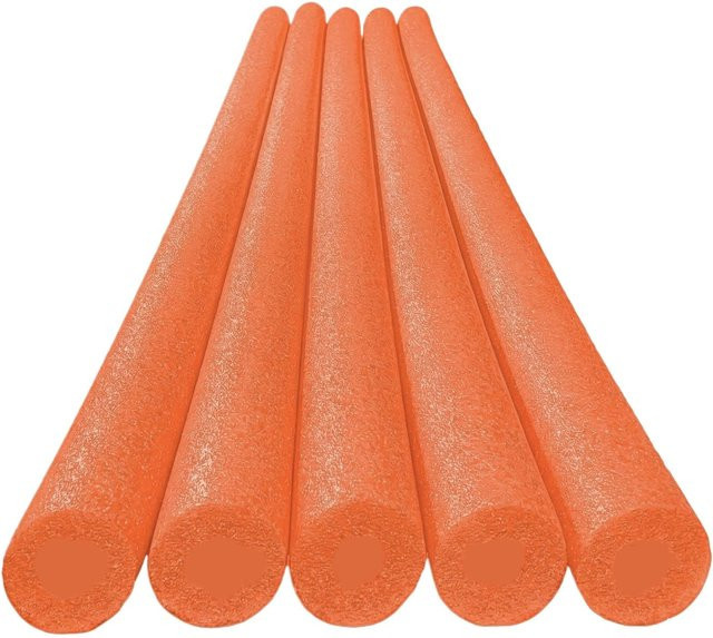 Viper Poolnudeln Set aus Massivschaum in Orange, 5 Stück, Länge: 150 cm - Bild 1