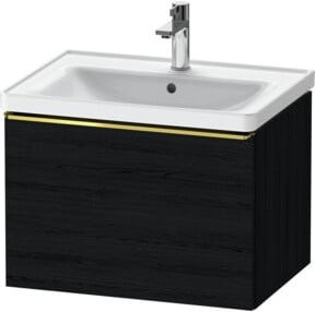 Duravit Waschtischunterschrank D-Neo wandhängend in Schwarz, B: 63,4 cm, T: 45,2 cm, H: 44,0 cm - Bild 1