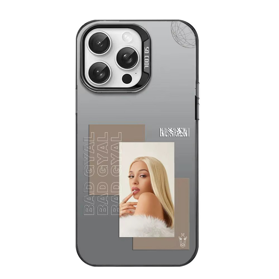 B-Bad Gyal S COOL Schutzhülle für iPhone 11 bis 17 Pro Max in Multicolour mit mattem Laser-Aurora-Effekt und Stoßfestigkeit - Bild 5