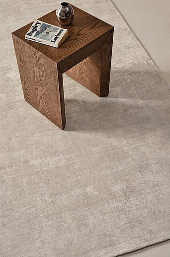 Jotex ANELA Viskoseteppich in Weiß und Beige, handgetuftcht, modern und rechteckig - Bild 1