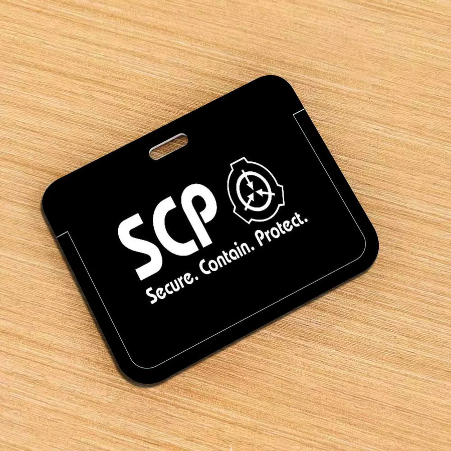 S-SCP Foundation Kreditkartenhalter mit Schlüsselband, Unisex - Bild 2