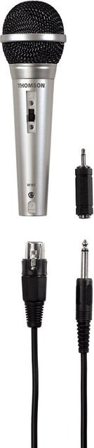 Thomson M151 Dynamisches Mikrofon mit XLR-Stecker und Bluetooth in Silber für Karaoke - Bild 1
