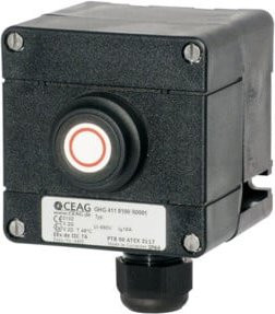 ceag Drucktaster GHG 411 8100 R0001 schwarz aus Polyamid - Bild 1