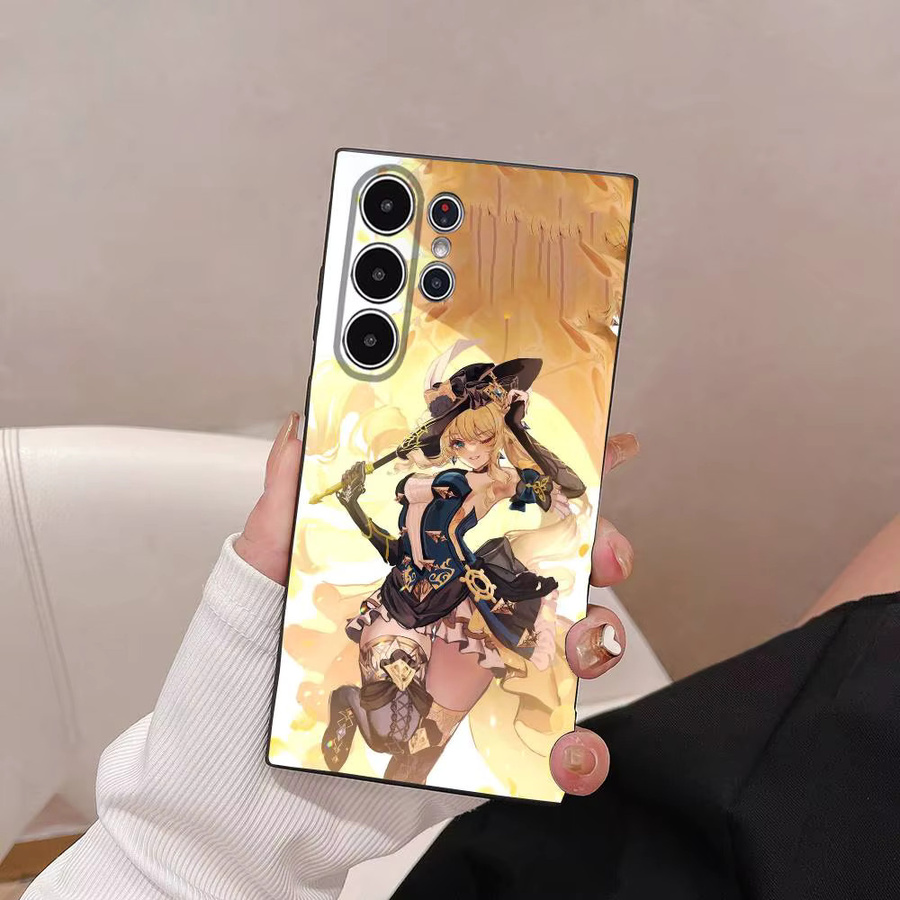 Navia Genshin Impact Handyhülle für Samsung Galaxy S25 S24 S23 S22 S21 S20 Plus 5G Ultra Frosted Non-Slip Soft Cover Multicolour - Bild 2