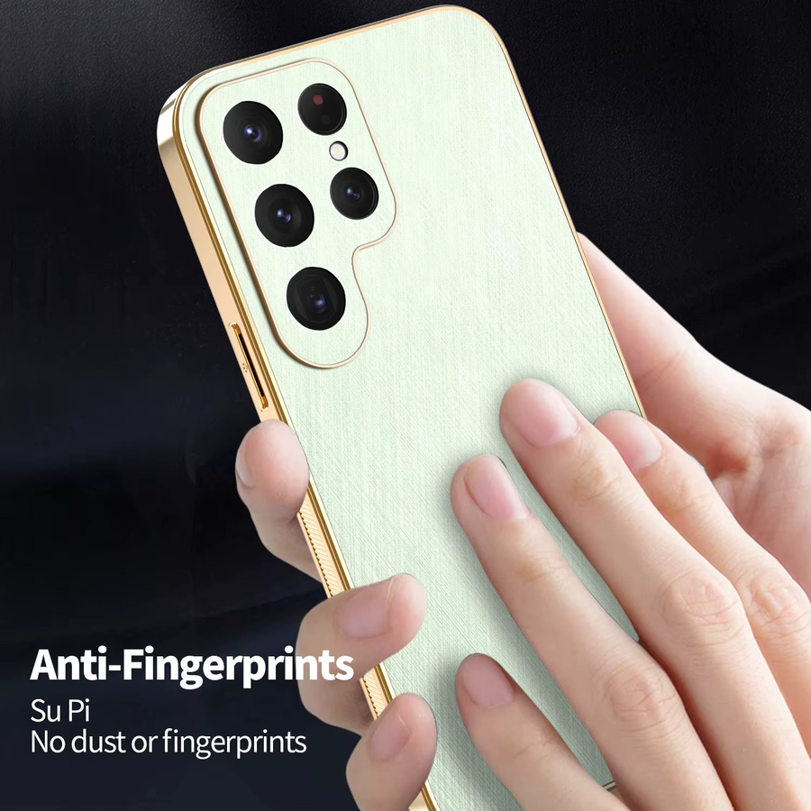 EHUIDE Luxus Stoßfeste Hülle für Samsung Galaxy S25 FE S26 A56 A36 A16 A55 A35 A15 A54 A17 aus PU Leder und Kunststoff in Gold und Grün - Bild 5