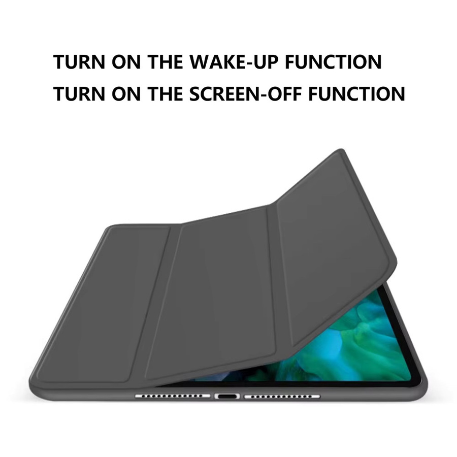 Apple iPad 11 2025 Schutzhülle mit magnetischem Tri-Fold Standfunktion aus TPU in Schwarz - Bild 3
