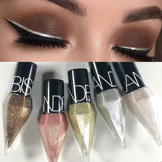CNDK Flüssiger Glitzer-Lidschatten, Silber, Roségold, Shiny Gold, Damen - Bild 1