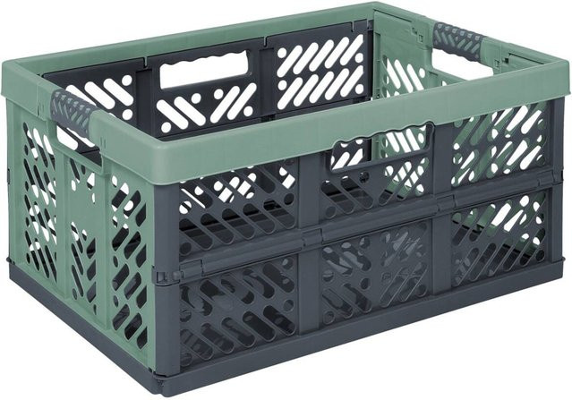 Keeeper Profi-Klappbox grün mit Softgriffen, 45 Liter, B/H/L: 37 x 28 x 45 cm - Bild 1