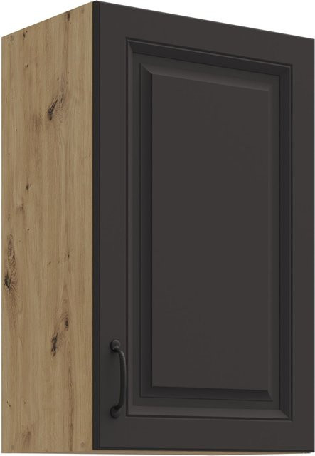 Hängeschrank Stilo Küchenschrank in Grau und Eiche mit 2 Einlegböden, Breite: 45 cm - Bild 1