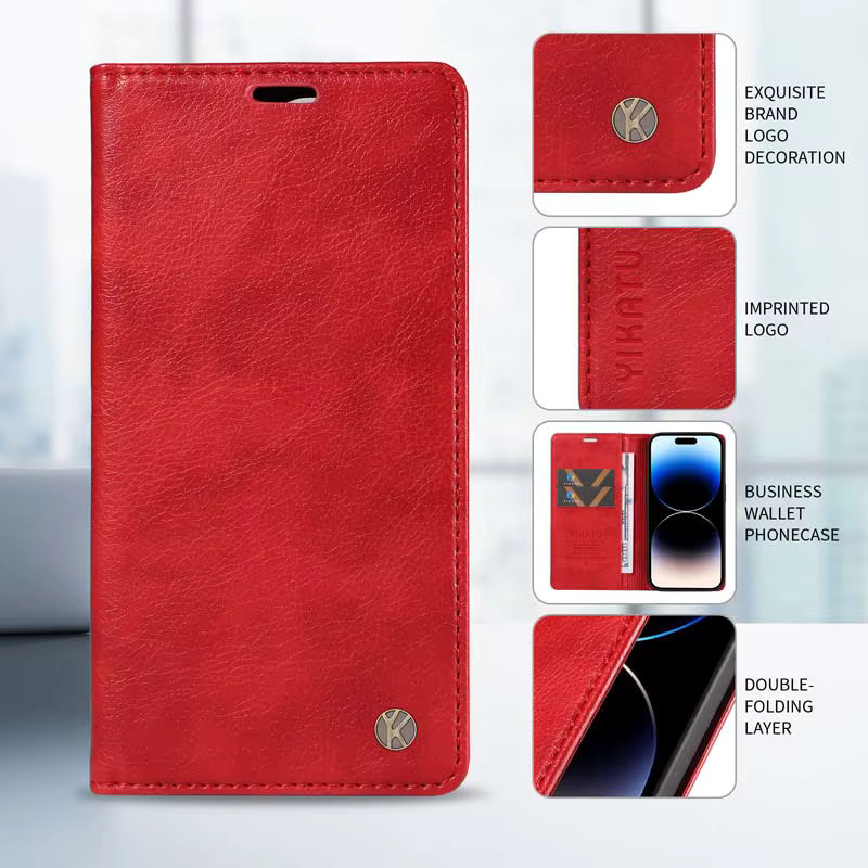 Lederhülle für Xiaomi POCO F5 Pro X5 M5 M5S F4 X4 GT X3 NFC F3 M3 M4 Pro 4G 5G Litchi Magnetische Flip-Wallet-Kartenhülle in Gold - Bild 3