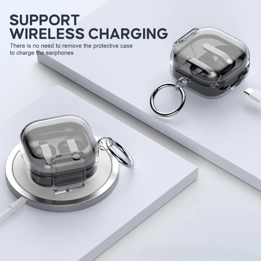 Transparente Schutzhülle mit Verschlussklammer für Samsung Galaxy Buds 4 Pro und Galaxy Buds 4 - Bild 3