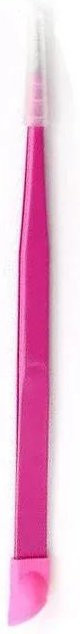 NATAWA Nagelpinzette, doppelseitig, Silikon-Presskopf, rosa - Bild 1