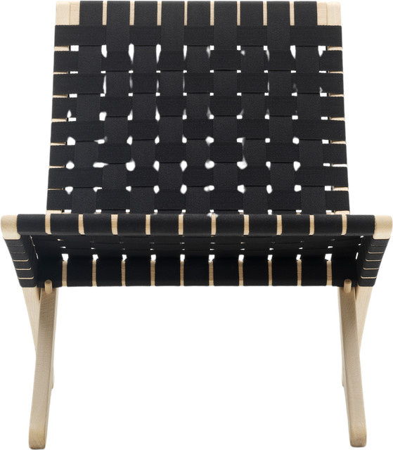 Carl Hansen & Søn MG501 Cuba Chair aus Eiche mit schwarzen Baumwollgurten - Bild 1